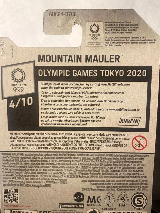 Hot Wheels Mountain Mauler Tokyo 2020 Sport Climbing Edition Die-Cast Car 4/10 - Picture 3 of 4